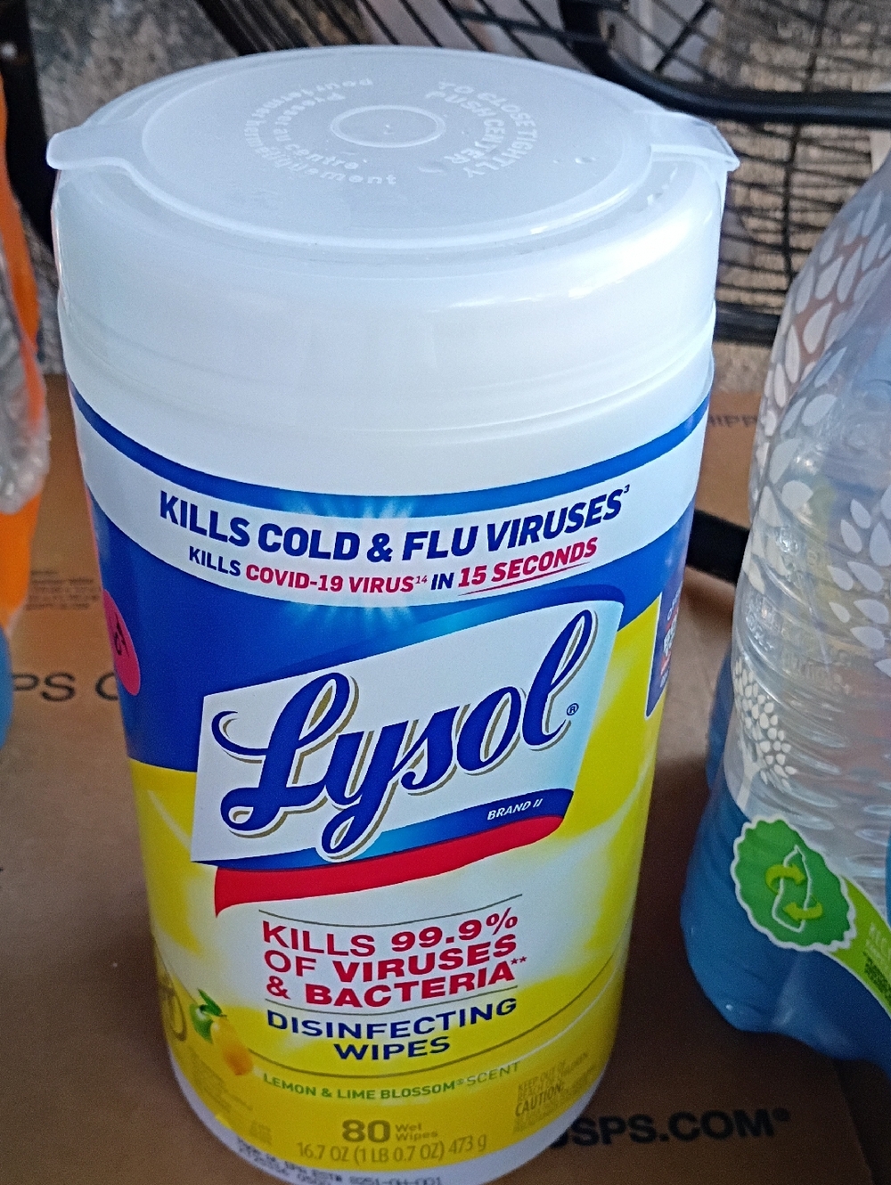 Lysol Disinfecting Wipes - Lemon & Lime Blossom - Yellow/Blue